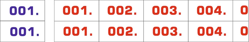 Panostar® 2-fach-Nummer  Rolle  Etiketten weiß\blau