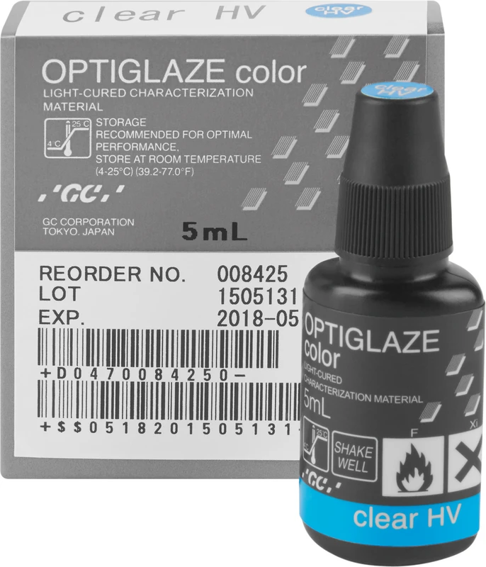 GC OPTIGLAZE® color  Flasche  5 ml transparent HV