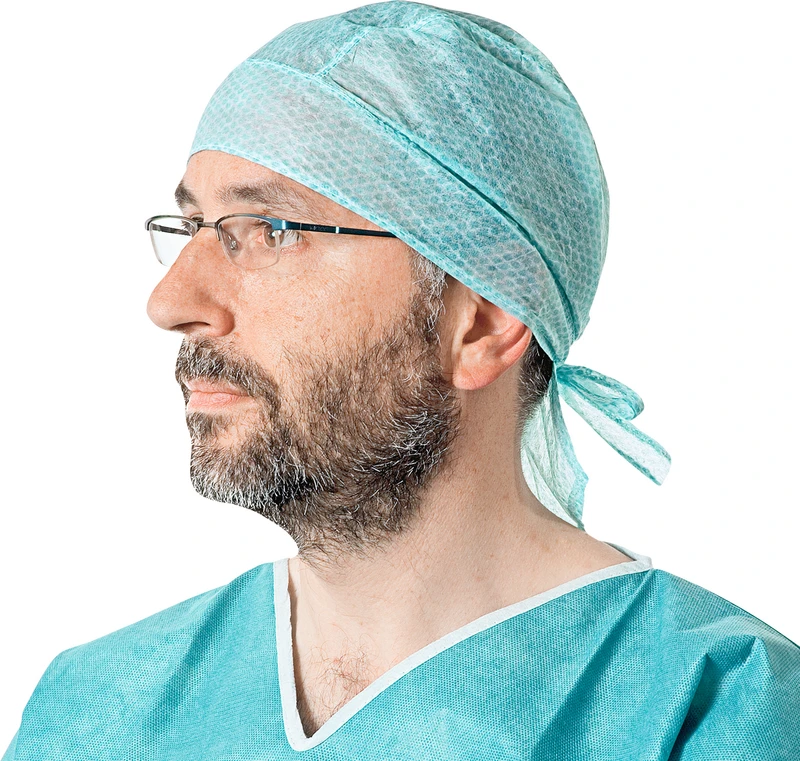 Foliodress® cap COMFORT  Packung  100 Stück aqua Bandana