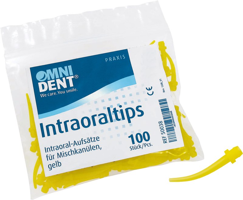 Intraoraltips  Packung  100 Stück gelb