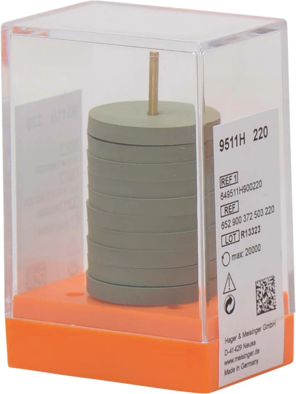 Universalpolierer 9511  Packung  10 Stück unmontiert, grün fein, Figur 372, 3 mm, ISO 220
