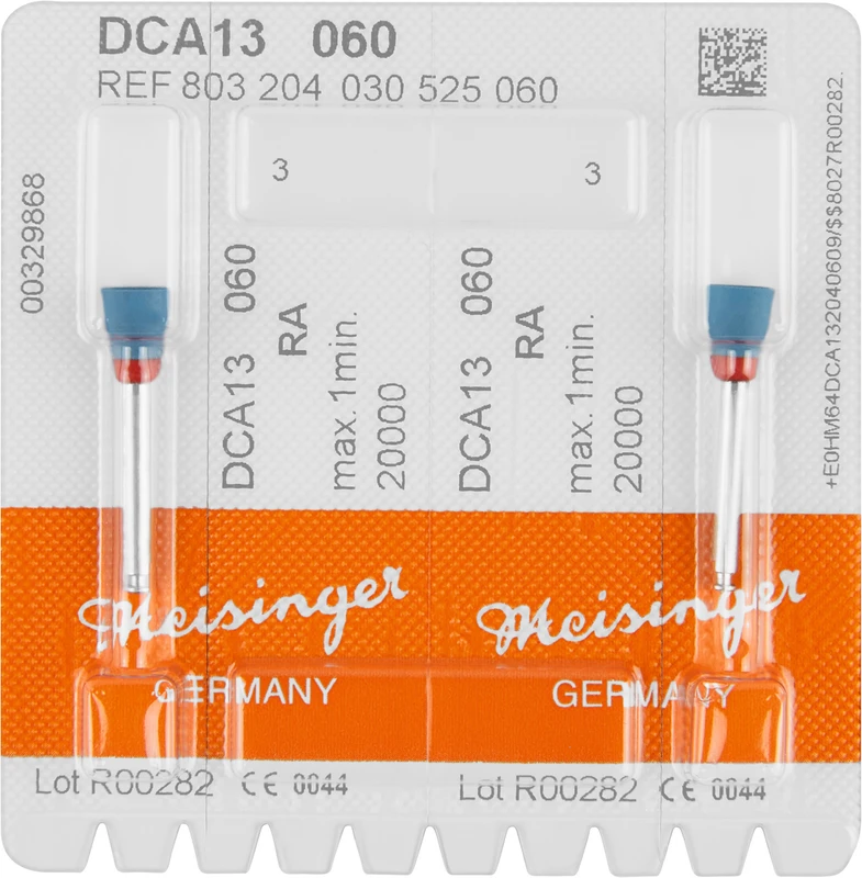 Diamantpolierer DCA13\14  Packung  2 Stück blau, RA, Figur 030, 7,5 mm, ISO 060