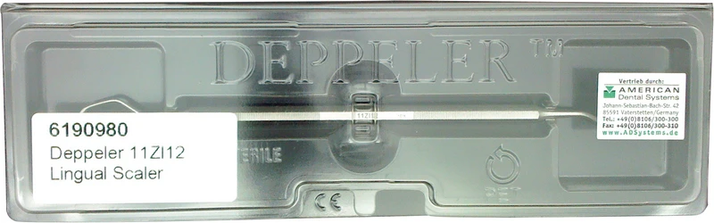 DEPPELER Lingual Scaler  Stück  11ZI12 mit Originalgriff