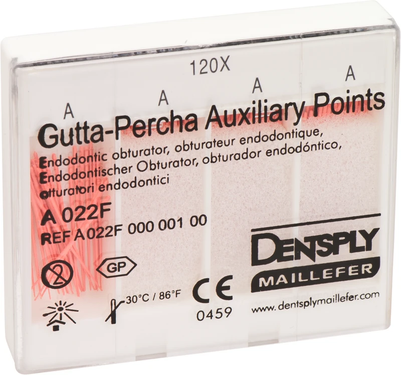 Guttapercha Hilfsspitzen  Packung  120 Stück 24 mm, A