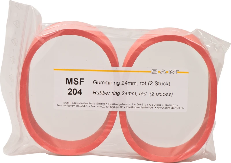 Gummiring  Packung  2 Stück rot, normal