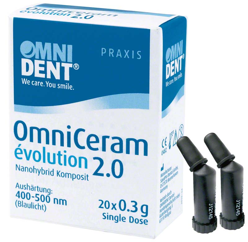 OmniCeram évolution 2.0  Packung  20 x 0,3 g Single Dose grau