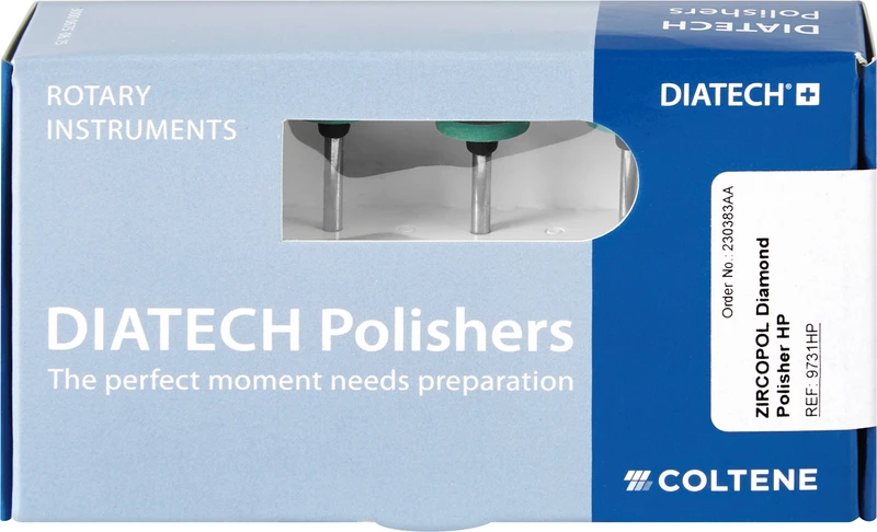 DIATECH ZIRCOPOL PLUS  Packung  5 Stück hellgrün, HP, Figur 372 Scheibe, 2 mm, ISO 110