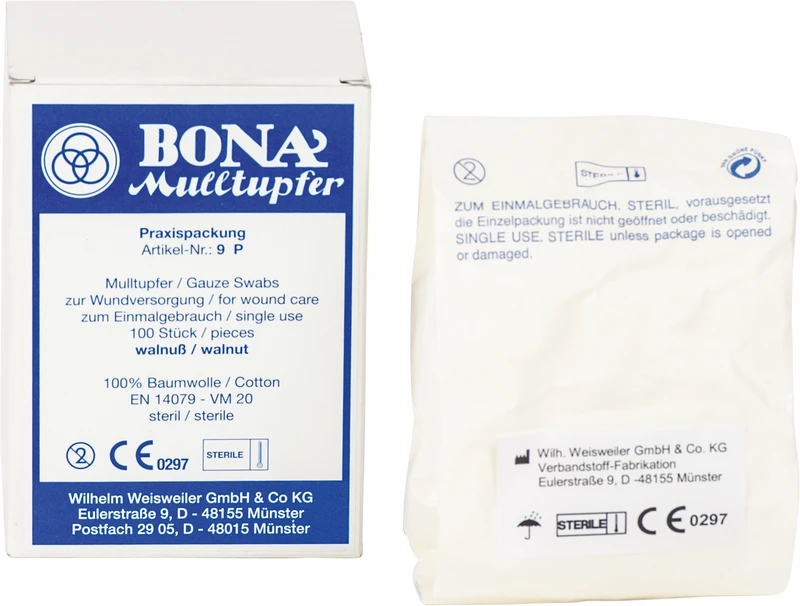 BONA Mulltupfer  Praxispack  100 Stück Walnuss