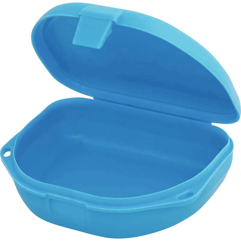 Schienen\Retainerboxen   Packung  144 Stück flach, neonblau