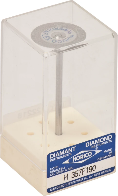 SUPERDIAFLEX® 357  Stück  einseitig, sehr flexibel, gelb extra-fein, HP, Figur 357 F, 0,10 mm, ISO 190