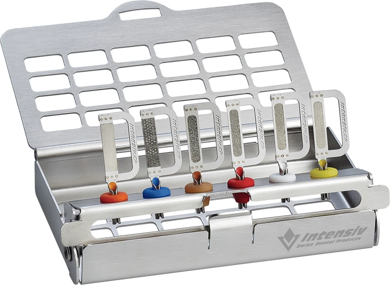 Intensiv Ortho-Strips Tray 400   Set  1 Tray, 1 Opener Strip, 1 ExtraCoarse Strip, 4 Central Strips