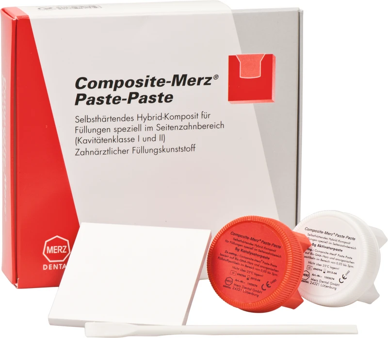Composite-Merz® Paste-Paste  Packung  8 g Aktivatorpaste, 8 g Katalysatorpaste universal, Zubehör