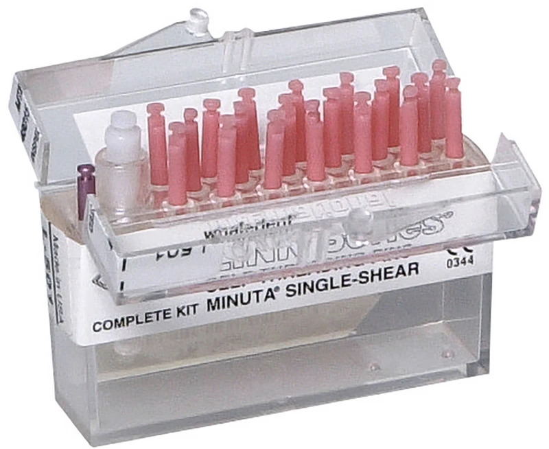 TMS® LINK  Packung  20 Einzelstifte, Bohrer K-89, Handschraubschlüssel, Minuta rosa L501