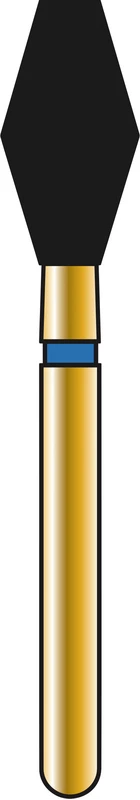 DIATECH Diamanten G811  Packung  5 Stück blau mittel (M), FG, Figur 038 Palatinal, 7 mm, ISO 037