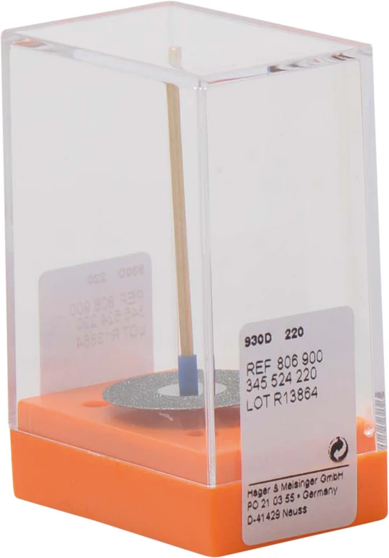 Diamantscheiben 930D  Stück  unmontiert, blau mittel, Figur 345, 0,3 mm, ISO 220