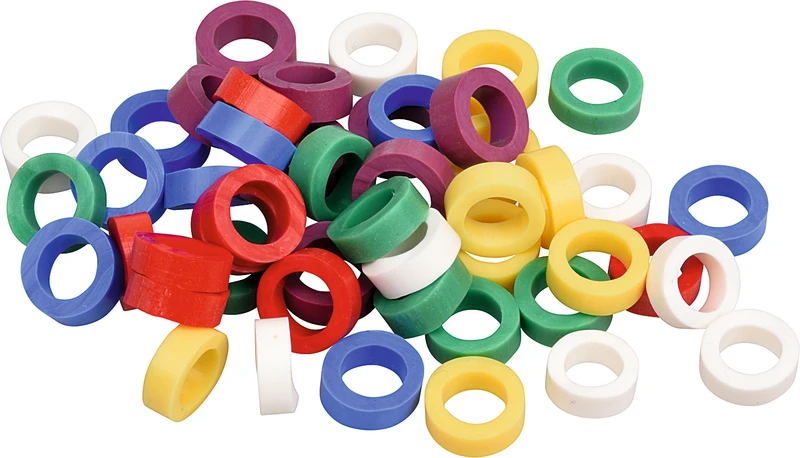 Markierungsringe  Packung  48 Stück sortiert, Ø 10 mm