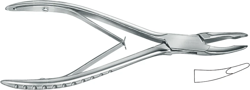 Hohlmeisselzange nach Friedmann  Stück  23-801-14-07, 135 mm