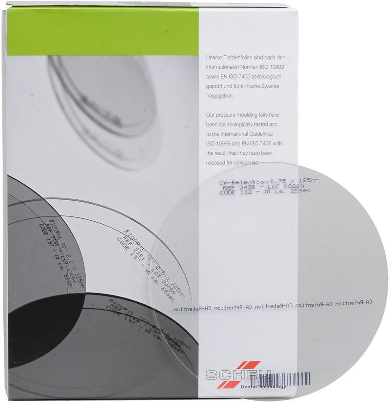 CA® Retentionsfolie pd  Packung  10 Stück 0,75 x 125 mm