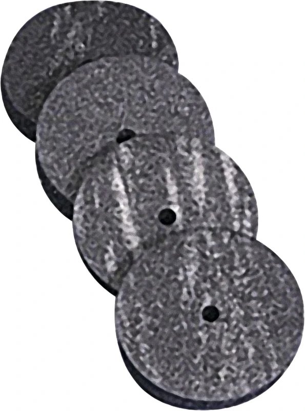Gummipolierer  Packung  100 Stück schwarz, Scheibe Ø 22 mm x 3,5 mm