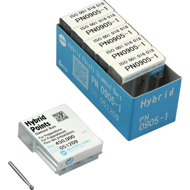 Hybrid Points FG  Packung  6 Stück FG, Bohrer-Nr. 6, 1,6 mm, ISO 018