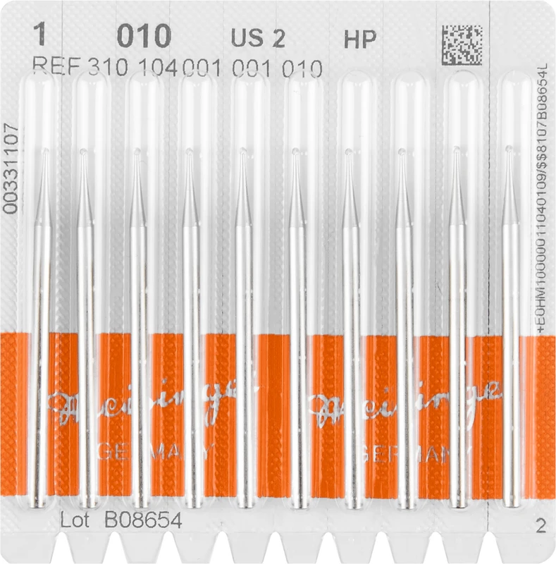 Stahlbohrer 1  Packung  10 Stück HP, Figur 001, ISO 010