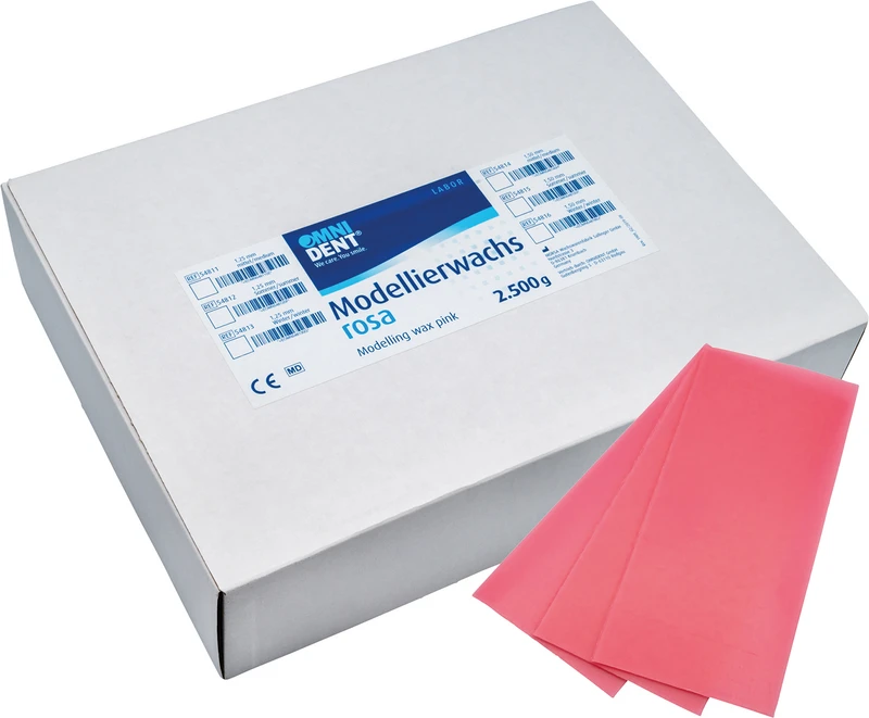 Modellierwachs rosa  Packung  2,5 kg Sommer, 1,5 mm