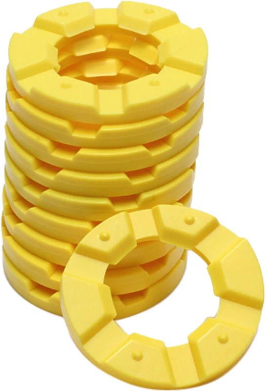 SAM Artikulatoren Sekundärsockel  Packung  50 Stück Kunststoff, gelb, 6-strahlig
