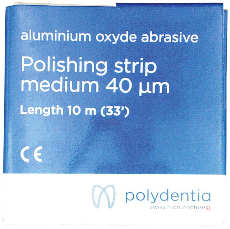 Abrasive Polishing Strip  Rolle  10 m Stück in Spender blau, 40 µm