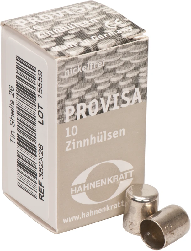 PROVISA Schutzhülsen Zinn  Packung  10 Stück 26