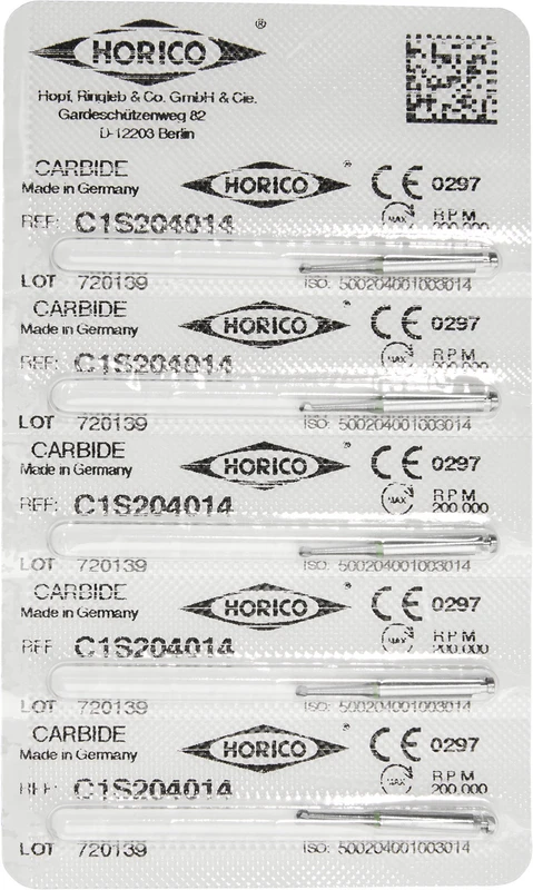 HM-Bohrer C1S  Packung  5 Stück RA, Figur 001, ISO 014