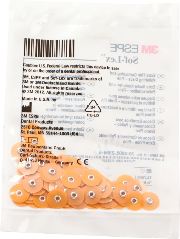 Sof-Lex Ausarbeitungs- und Polierscheiben  Packung  85 Scheiben XT Ø 12,7 mm, fein