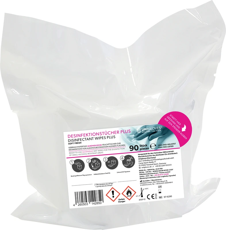 UNIGLOVES® Plus Soft  Karton  2 x 90 Stück Fresh