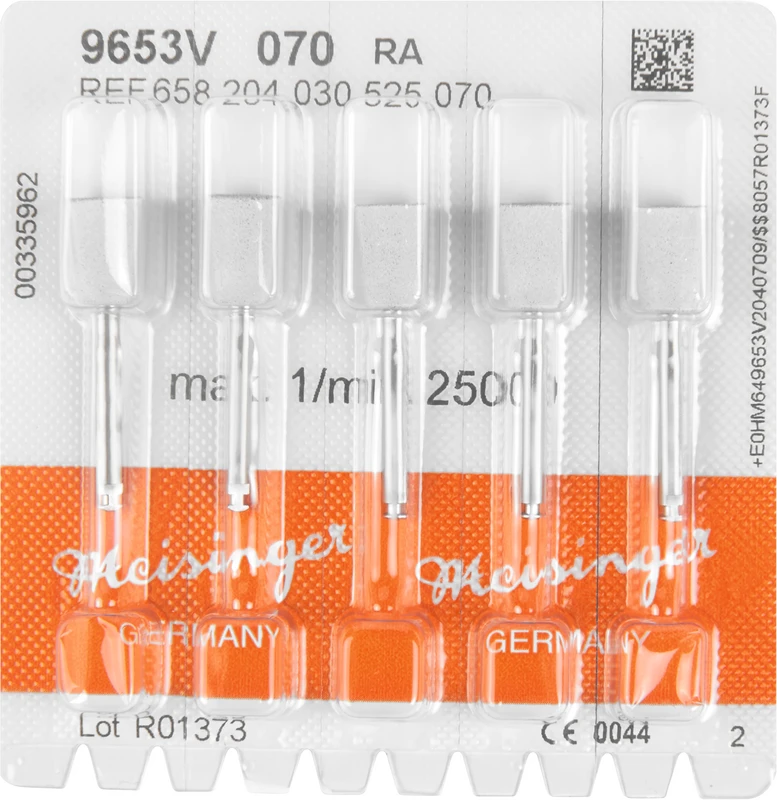 Porzellanpolierer 9653  Packung  5 Stück grau, RA, Figur 030, 10 mm, ISO 070