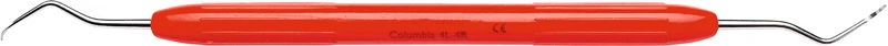 LM Universalkürette Columbia   Stück  Figur 4L\4R, für Front-\Eckzähne\Prämolaren, rot, LM-ErgoNorm Griff