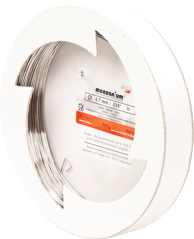 CHROMIUM Spulendraht  Klinikpackung  500 g Stärke 0,7 mm, federhart