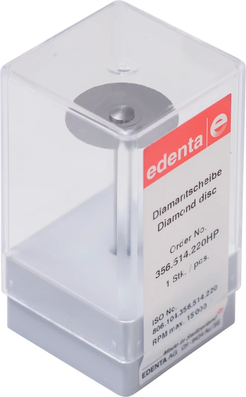 Diamantscheibe 356  Stück  rot fein, HP, Figur 356, 0,10 mm, ISO 220