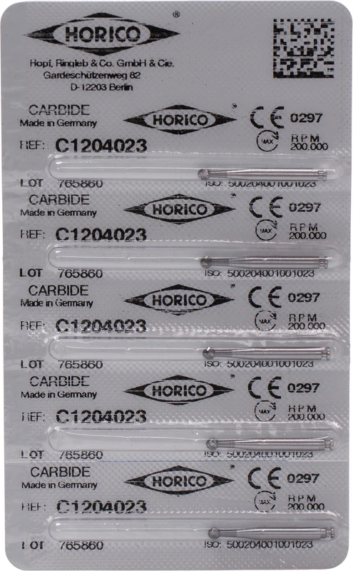 HM-Bohrer C1  Packung  5 Stück RA, Figur 001, ISO 023