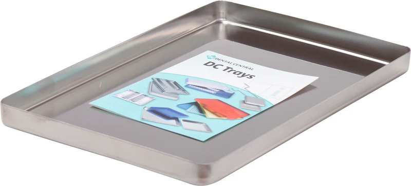 DC Edelstahl Trays  Stück  ungelocht, 284 x 183 x 17 mm