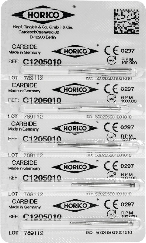 HM-Bohrer C1  Packung  5 Stück RAL, Figur 001, ISO 010
