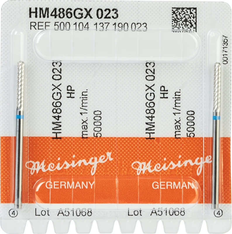 HM-Fräser GX  Packung  2 Stück kreuzverzahnt, blau standard, HP, Figur 137, 14 mm, ISO 023