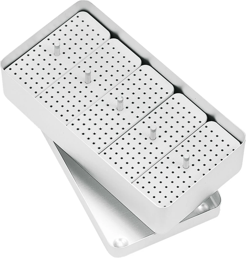 Endo MAXI Box  Stück  Box mit Deckel, 204 x 105 x 54 mm, silber