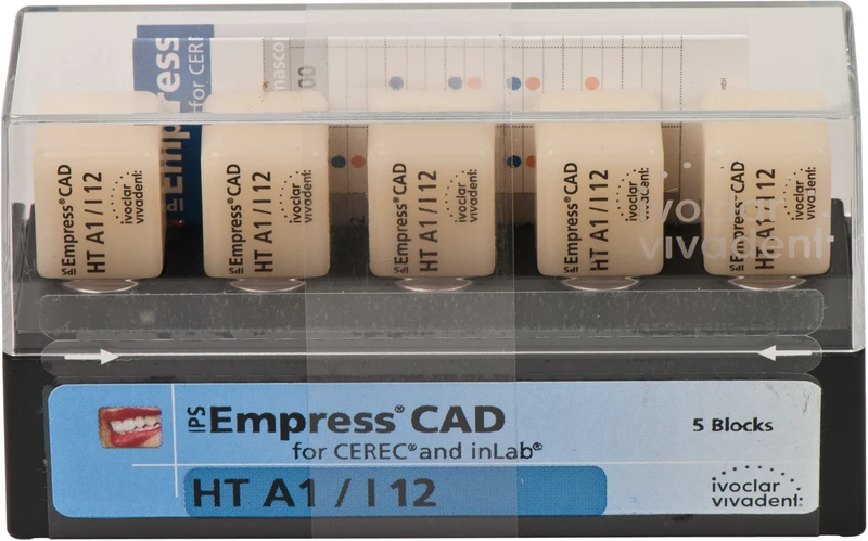 IPS Empress® CAD A-D for CEREC  Packung  5 Stück Gr. I12, A1 HT