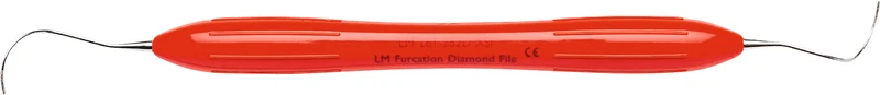 LM Diamantfeile\Furkationsfeile   Stück  rot, für Furkationen, LM-ErgoMax Griff