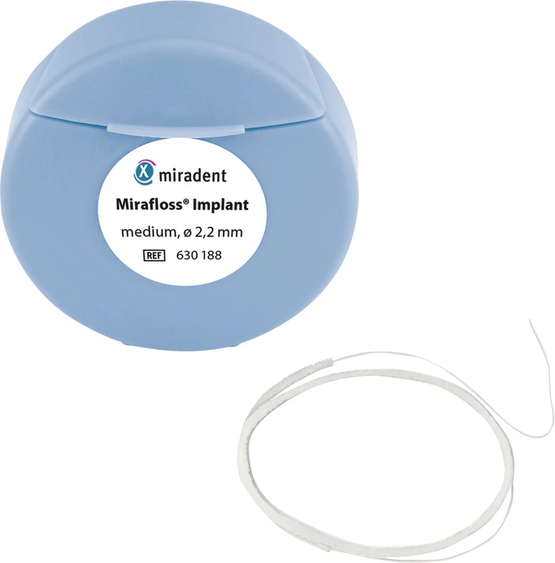 Mirafloss® Implant  Rolle  20 Stück medium, Ø 2,2 mm, 15 cm