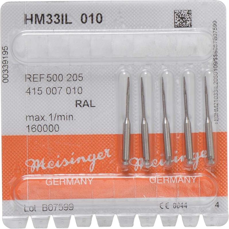 Chirurgie Fräser HM 33IL  Packung  5 Stück RAL, Figur 415, 5,5 mm, ISO 010
