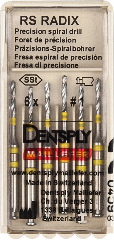 RS RADIX-STIFTE  Packung  6 RS Spiralbohrer Gr. 1