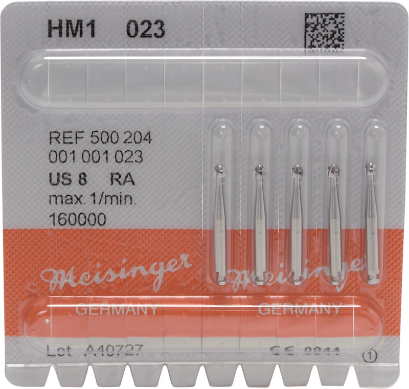 HM-Bohrer 1  Packung  5 Stück RA, Figur 001, ISO 023