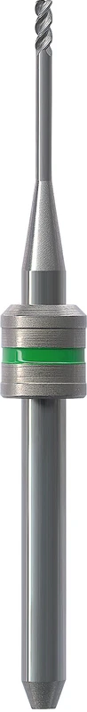 CAD\CAM Kalibrierfräser  Stück  grün, Schaft-Ø 3 mm, Figur Zylinder, Kopflänge: 12 mm, ISO 012