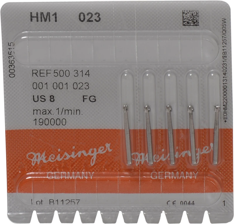 HM-Bohrer 1  Packung  5 Stück FG, Figur 001, ISO 023