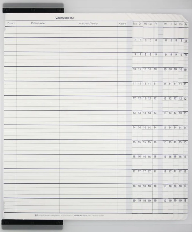 Praxis-System für 3 und mehr Behandler  Stück  für 3 und mehr Behandler, schwarze Kämmchen